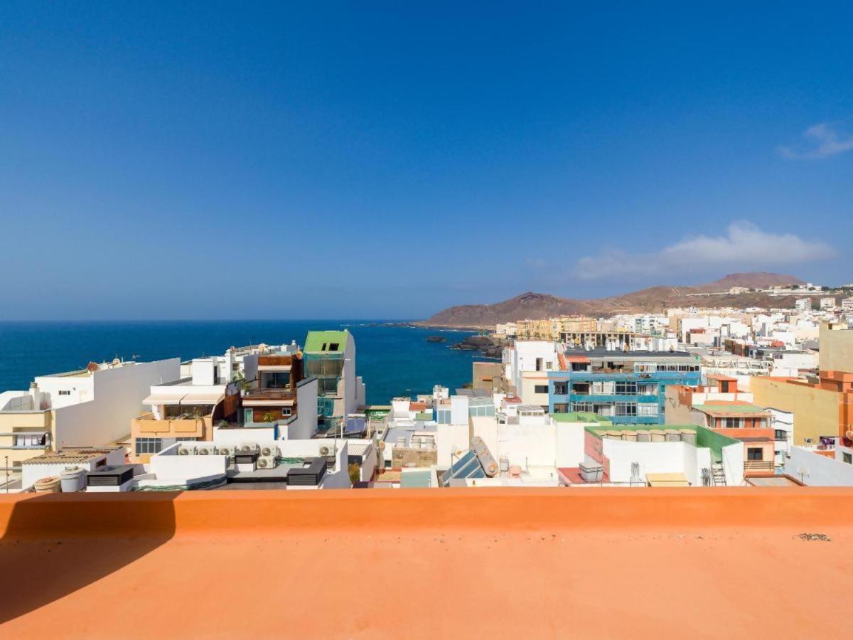 Casita Canaria Playa Beachfront Access & Lateral Ocean View With Terrace ลาสปัลมาส เด กรานคานาเรีย ภายนอก รูปภาพ